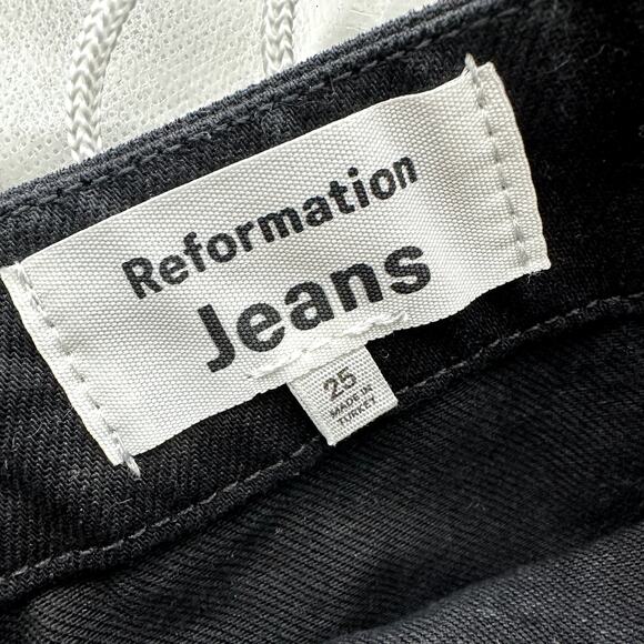 New Reformation Tatiana Belted Denim Mini Skirt - Picture 5 of 6